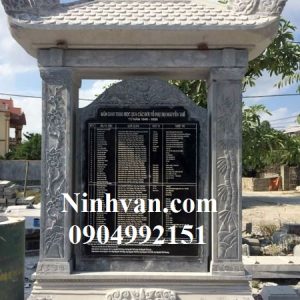 Mẫu bia đá các đời dòng họ Nguyễn Thế LMD 02