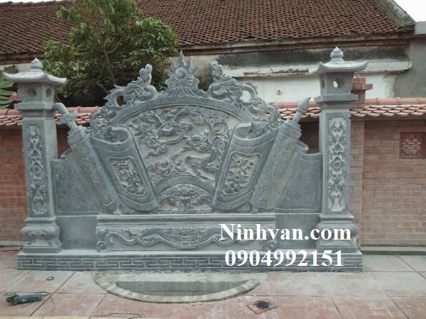Mẫu cuốn thư đá của gia chủ ở Quảng Uyên, Cao Bằng